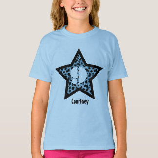Camiseta 9.º regalo de cumpleaños Leopard Star Nombre perso