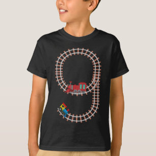 Camiseta 9.º tren de cumpleaños Tren Temático Tren de 9 año