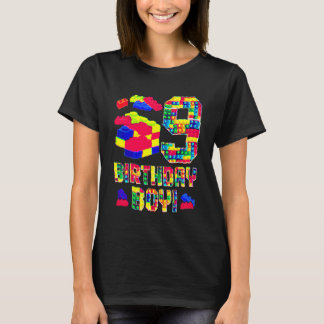 Camiseta 9.º Vestido de Cumpleaños Edificio de Bloque Bo de