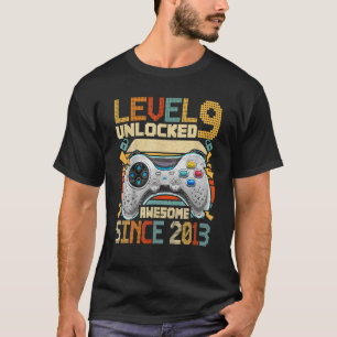 Camiseta 9.º Video De Regalo De Jugador De Cumpleaños De Ni