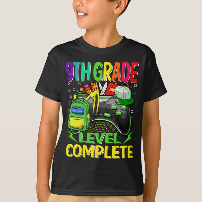 Camiseta 9.º videojuego completo de nivel de grado (Anverso)