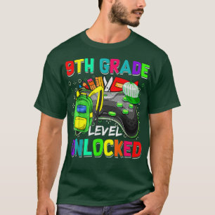 Camiseta 9.º videojuego desbloqueado de nivel de grado de v