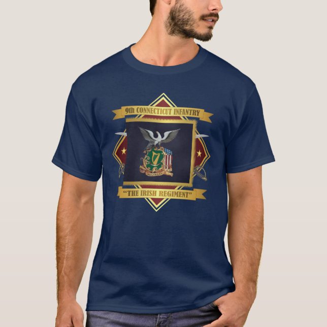 Camiseta 9.º Voluntarios Irlandeses de Connecticut (Anverso)