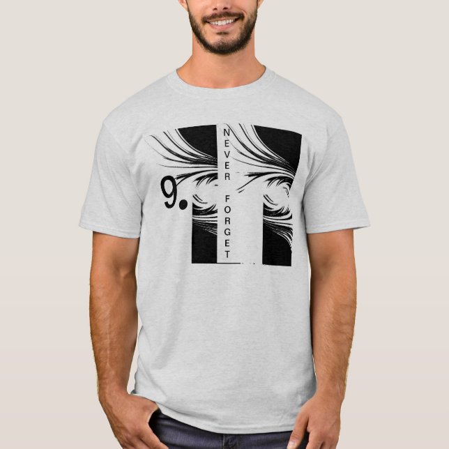 CAMISETA 9.11 NUNCA OLVIDAR (Anverso)