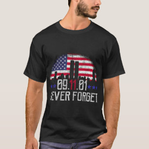 Camiseta 9/11 Nunca Olvidar _