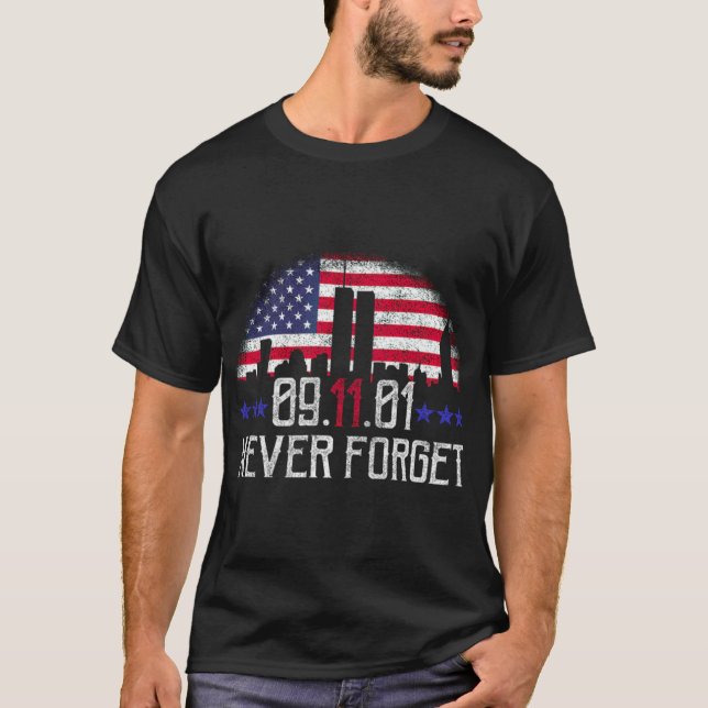 Camiseta 9/11 Nunca Olvidar _ (Anverso)