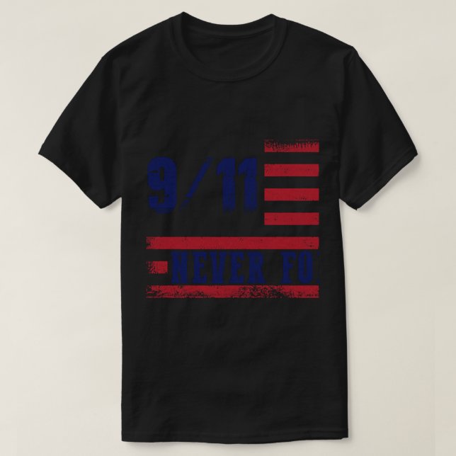 Camiseta 9 11 Nunca Olvidar (Diseño del anverso)