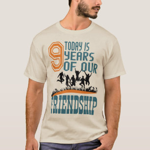 Camiseta 9 Año De Nuestra Amistad Y Amigos Internacionales