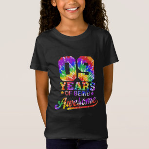Camiseta 9 años de asombroso regalo de cumpleaños