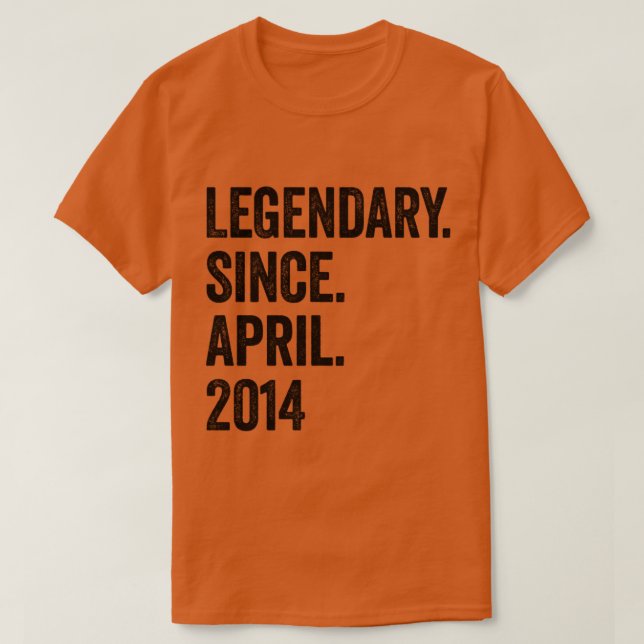 Camiseta 9 años legendarios desde abril de 2014 Noveno cump (Diseño del anverso)