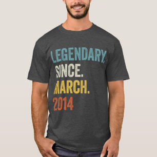 Camiseta 9 años legendarios desde marzo de 2014 Noveno cump
