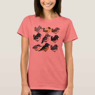Camiseta 9 Aves de patio trasero del noreste de Estados Uni