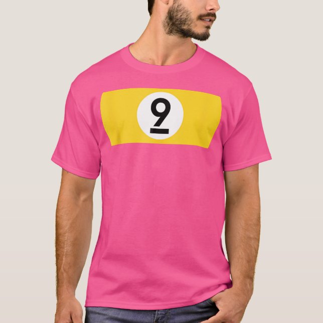 Camiseta 9 Ball Billiards Pool Table Nueve Ball (Anverso)