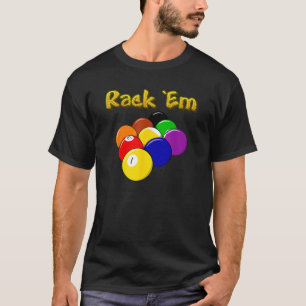 Camiseta 9 Ball Rack Em T Shirard Billiards Pool Juego De M
