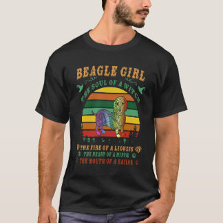 Camiseta 9 Beagle Girl - el Alma - El Fuego - El Corazón -
