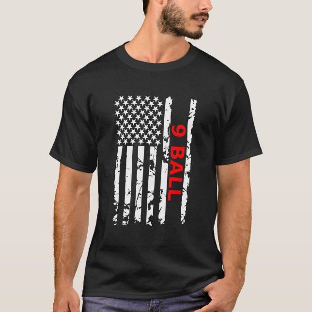 Camiseta 9 Billar Mesa de billar Regalo de Billar (Anverso)