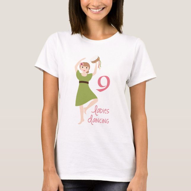 Camiseta 9 Damas bailando (Anverso)