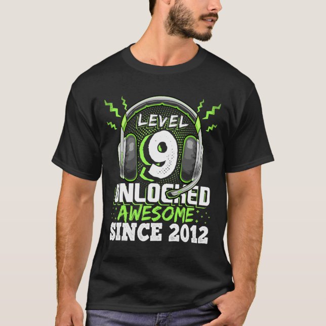 Camiseta 9 Desbloqueados Impresionantes Videojuegos 2012 No (Anverso)