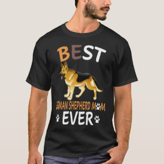 Camiseta 9 Mejor Mamá Pastor Alemán Jamás 441
