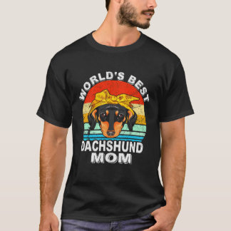 Camiseta 9 Mejor Papá Dachshund del Mundo Vintage 596
