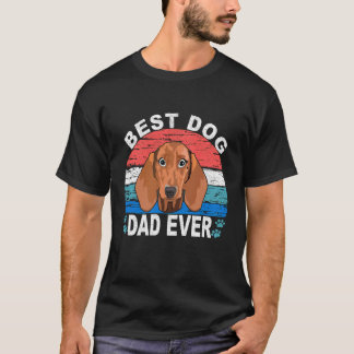 Camiseta 9 Mejor Papá Perro de Todos los Tiempos - Dachshun