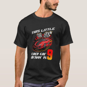 Camiseta 9 Niños de cumpleaños 9 años conductores de autos