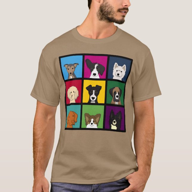 Camiseta 9 perros regalo (Anverso)