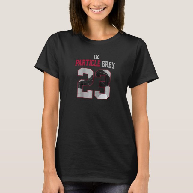 Camiseta 9 Tee Gris De Partículas Para Coincidir Con El Núm (Anverso)
