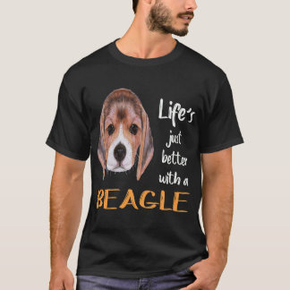 Camiseta 9 Una Vida Mejor Con Un Beagle