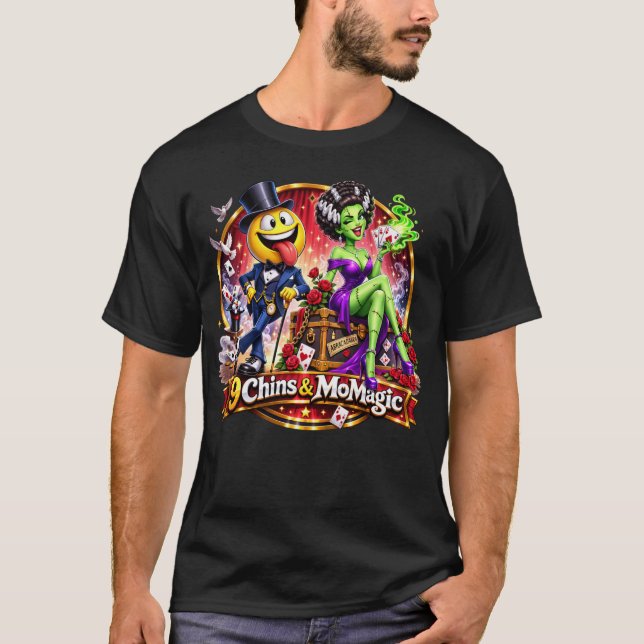 Camiseta 9chins & MoMagic (Anverso)