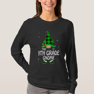 Camiseta 9th Grade Gnome Buffalo Plaid Matching Family Chri