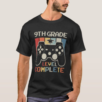 Camiseta 9th Grade Level Complete Game Controller Last Day 
