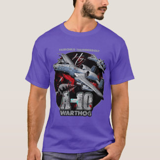 Camiseta A10 Warthog Fairchildhunderbolt USAF Avión de Caza