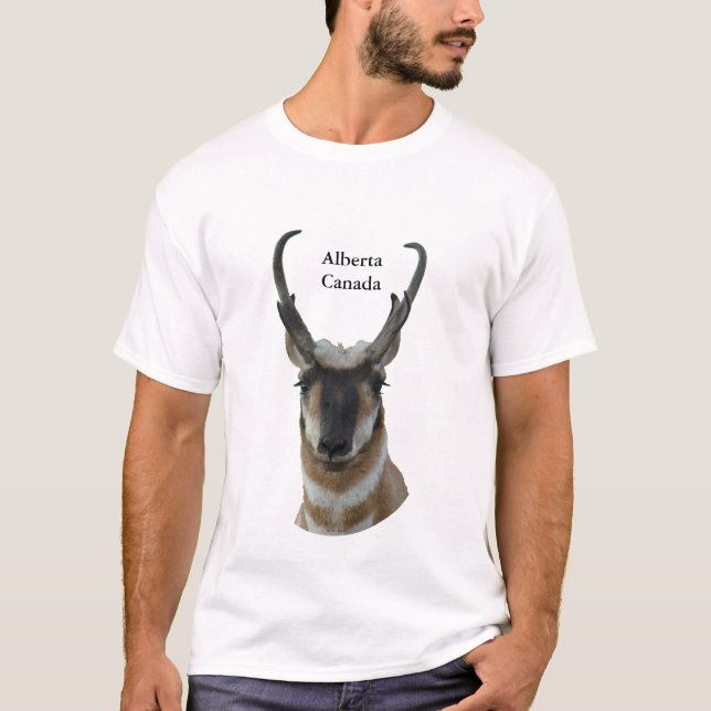 Camiseta A19 Pronghorn Antelope Dark Face Buck Head Shot (Anverso)