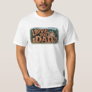 Camiseta *~* A86 TE ENCANTA MALOS Rústicos del Día del Padr