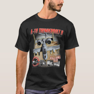 Camiseta A-10 Tornillo II (Warthog) mata tanques T-S muerto
