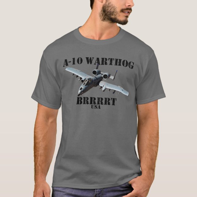 Camiseta A-10 Warthog Ejército A10 Thunderbird BRRRRT (Anverso)