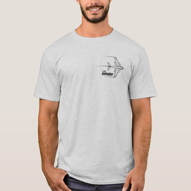 Camiseta A-6 Intruder upper view with text (Anverso)