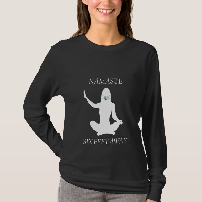 Camiseta A 6 Metros De La Meditación De Yoga De Mujeres Nam (Anverso)