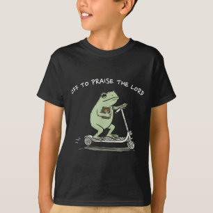 Camiseta A Alabar Al Señor Chistoso Meme Cristiano Rana H