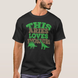 Camiseta A Aries Le Encantan Los Dinosaurios