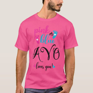 Camiseta A Avo Rosado O Azul Le Ama El Género Revelar El Be