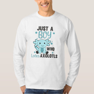 Camiseta A Axolotl Le Encantan Los Animales Cutos Para Niño
