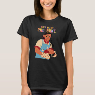 Camiseta A Bake Chica le encanta hacer textos divertidos