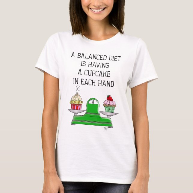 Camiseta A Balanced Diet Illustration (Anverso)