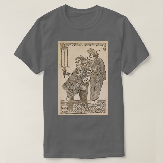 Camiseta A Barber Cleaning the Ear of a Courtesan 1800s (Diseño del anverso)