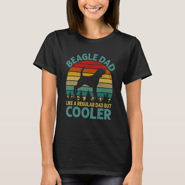 Camiseta A Beagle Dad Le Gusta Un Padre Regular Pero Frío P (Anverso)
