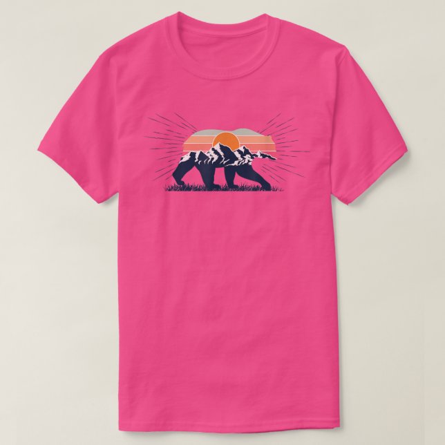 Camiseta A Bear Wildlife design, Great for outdoors adventu (Diseño del anverso)