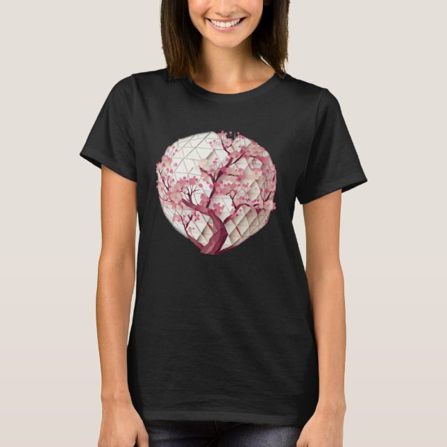 Camiseta A Beautiful Symbol of Renewal Cherry Blossom Spher (Anverso)