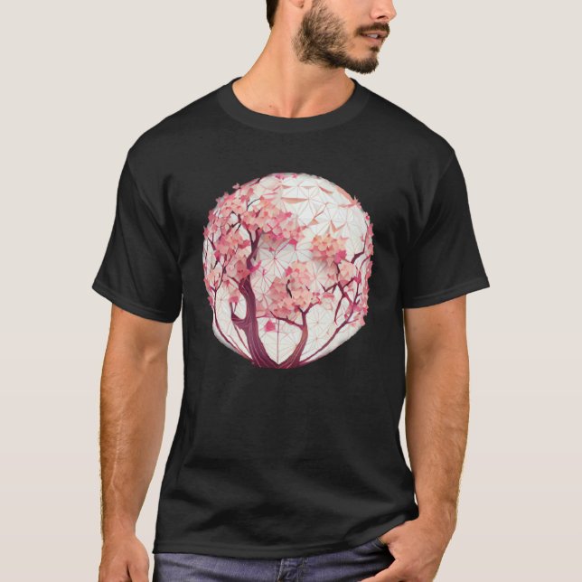 Camiseta A Blossoming Fashion Statement Cherry Blossom Sphe (Anverso)